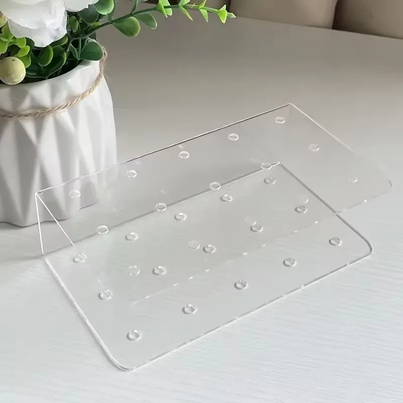12/15 Loch Kuchen Lutscher Halter Display Ständer Acryl Klar Langlebig Süßigkeiten Für Hochzeit Party Geburtstag Dessert Platzierung Ständer Image
