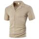 Per uomo Camicia Camicia Estiva Camicia casual Camicia da Spiaggia Camicia con Bottoni Nero Bianco Borgogna Blu marino Kaki Manica Corta Semplice Colletto a Camicia Vacanza Camicia hawaiana