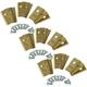27x Lama di ricambio compatibile con Worx Landroid S500i, s S300, m WR153E tagliaerba - oro, in