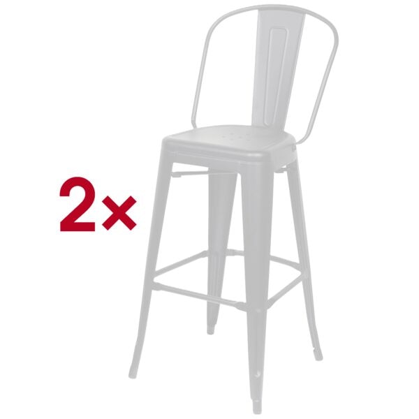 meet 2er-Set Barhocker »meet - Urban« weiß
