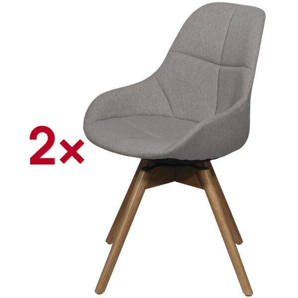 meet 2er-Set Stuhl »meet - Juno« grau, 43x45 cm