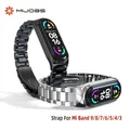 Bracelet pour Mi Band 10 9 8 7 6 5 4 3 Bracelet pour Xiaomi Mi Band 9 Bracelet en métal pour Mi Band 8 7 acier inoxydable