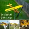 Girouette de jardin d'avion 3D, moulinet anti-corrosion, fileur d'avion en métal, enfichable, moulin à vent, résistant aux intempéries, décoration de jardin
