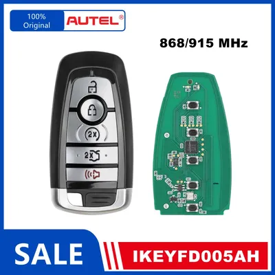 1 Piece AUTEL IKEYFD005AH 868/915MHz iKEY Universal Remote Used with MaxiIM KM100 IM508 IM608PRO Key