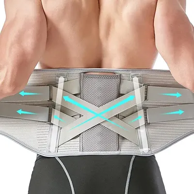 Men Women Waist Support for Gym Sports Pain Relief Adjustable Lumbar Back Belt Breathable Lower Back
