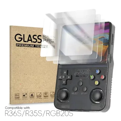 R36S Original Tempered Glass for 3.5Inch Player Games for RGB20S R35S Screen Protector Cover Film
