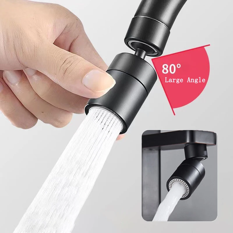 360 ° Rubinetto da cucina universale Aeratore antispruzzo Rubinetto da bagno Rubinetto girevole Rubinetto a 2 modalità Ugello per rubinetto Gorgogliatore Rubinetto per lavello da cucina