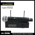 SLXD4 Sistema audio digitale con microfono dinamico cardioide wireless con trasmettitore portatile 58LC per karaoke da palco ﻿ Performane