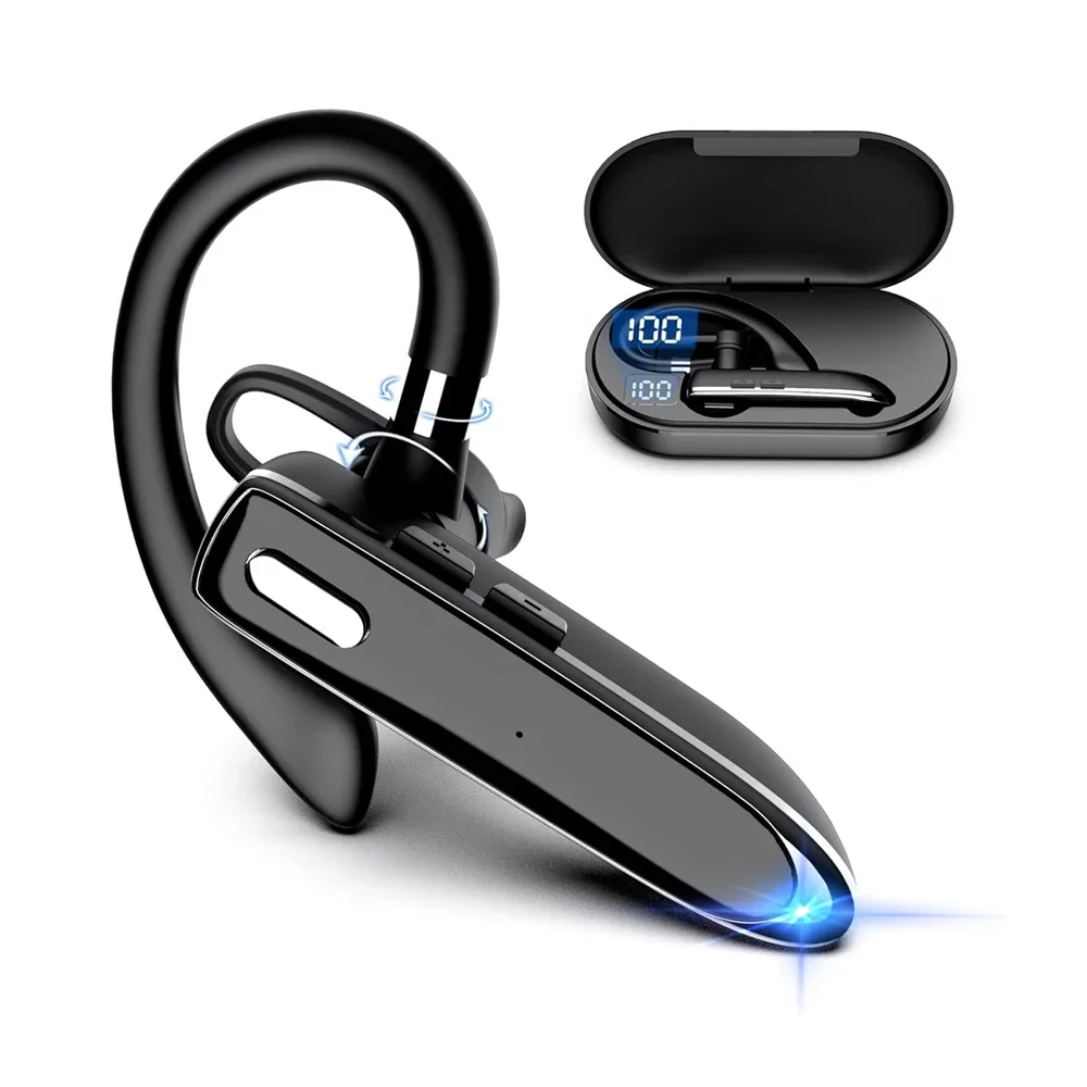 Cuffie Bluetooth senza fili con microfono Auricolare ENC con cancellazione del rumore Cuffie parlanti vivavoce Busines Auriculares Guida