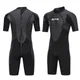Muta da sub 3MM Neoprene Manica corta da uomo Muta da sub Surf Snorkeling Protezione solare Muta da