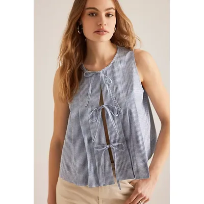 ALIGNE Tally Tie-Front Top