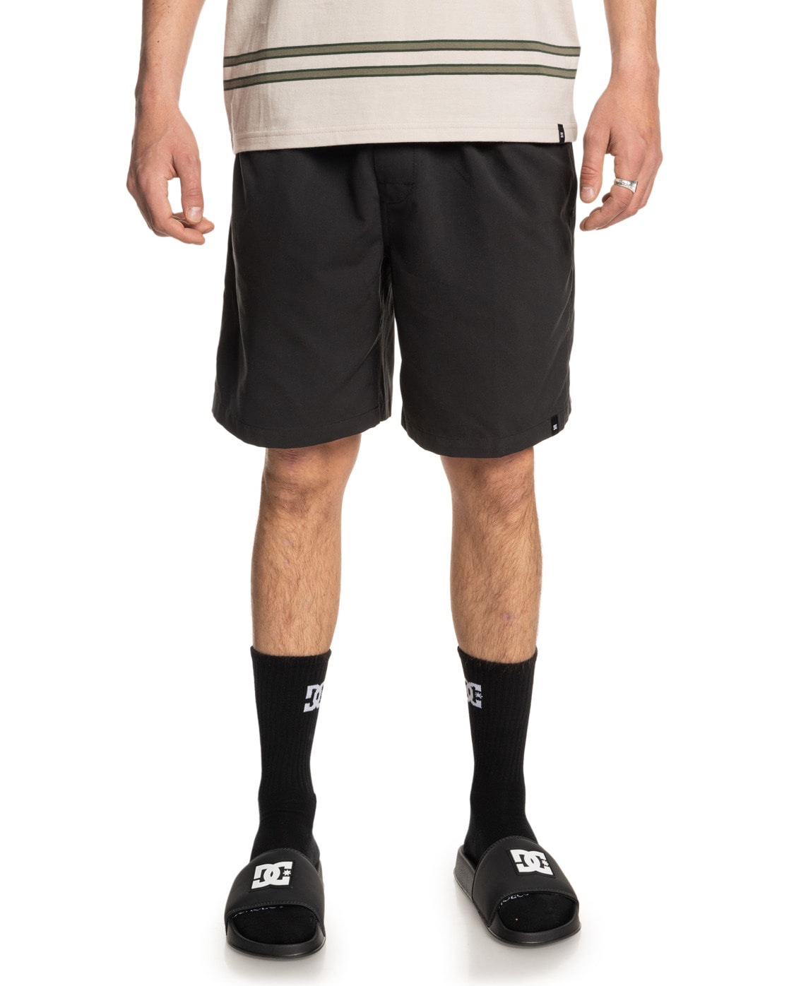 Bermudas DC SHOES "Stryker 18", Herren, Gr. XL, schwarz, Obermaterial: 100% Polyester;, Hosen Bermudas