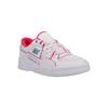Sneaker DC SHOES "Construct", Gr. 9,5(41), weiß, crazy pink, blau, 54.6% Leder, 20.9% Synthetikmaterial, 25.5% Polyester, Schuhe