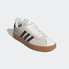 Sneaker ADIDAS SPORTSWEAR "VL COURT 3.0", Gr. 39, sanftes weiß, grau six, gold metallic, Leder, Textil, sportlich, Schuhe, inspiriert vom Design des adidas samba