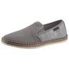 Espadrille RIEKER, Herren, Gr. 40, grau, Nubuklederimitat, Textil, sportlich, Schuhe Slipper, Sommerschuh, Slipper, Freizeitschuh im Materialmix