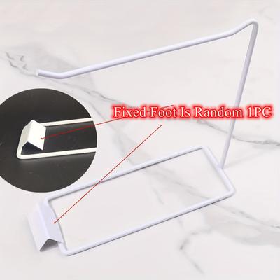 TEMU Manicure Rack Fan-shaped Display Round Spoon-shaped Oval Uv Gel Color Black White Wrought Iron Metal Display Rack Image
