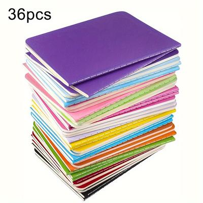 TEMU 12pcs/36pcs, Mini Pocket Notebook Diary Set, Pocket Notebook, Color Cover Notebook Image