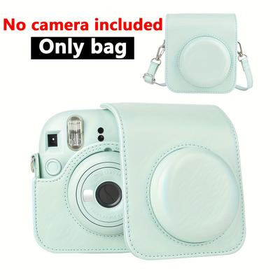 TEMU Mini 12 Camera Storage Bag Set With Protective Case, Photo Organizer, And Shoulder Strap - Eva Material, Camera Not Included, Storage Bag Image