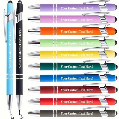 TEMU 1pc, 12pcs Employee Gift Bulk, Employee Thank You Pen With Handwriting Pen Tips, Inspirational Screen Touch Thank You Pen Activity Fresh Colors Image