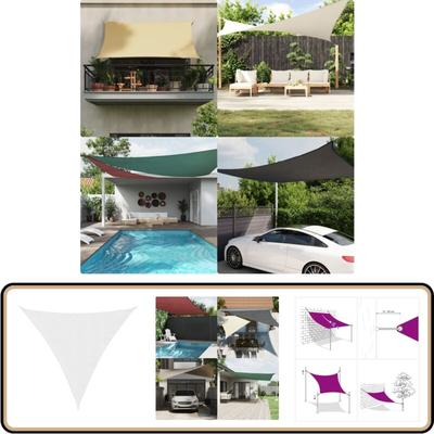 Sonnensegel Oxford-Gewebe Dreieckig 3x3x3 m Weiß - Sonnensegel - Oxford-Gewebe - Sonnenschutz Image