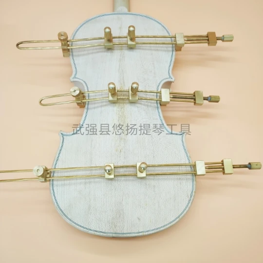 3 Stück Messing Violinbrett Reparatur mittlere Rissklemmen Clip, Violine Gitarrenbauer Werkzeuge Image