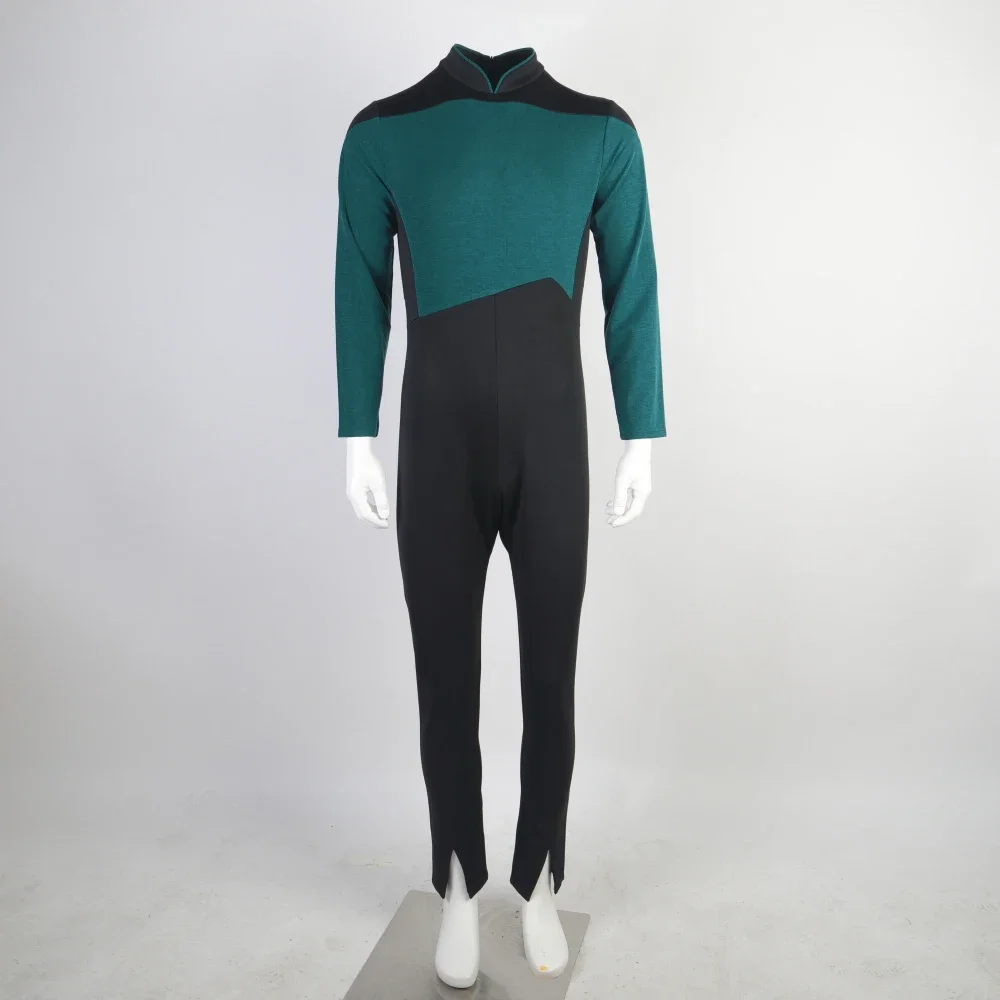 Star Jumpsuit Treks The Next Generation Cosplay Kostüm Blaue Halloween-Uniform für Damen Herren Image