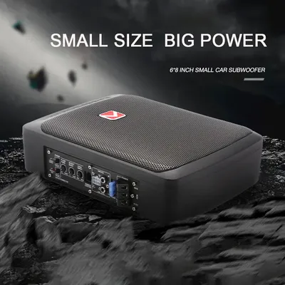 Car Subwoofer Amplifiers Speaker 20~160Hz Frequency Ultra Slim Under-Seat Powered Subwoofer Horn 12V Universal