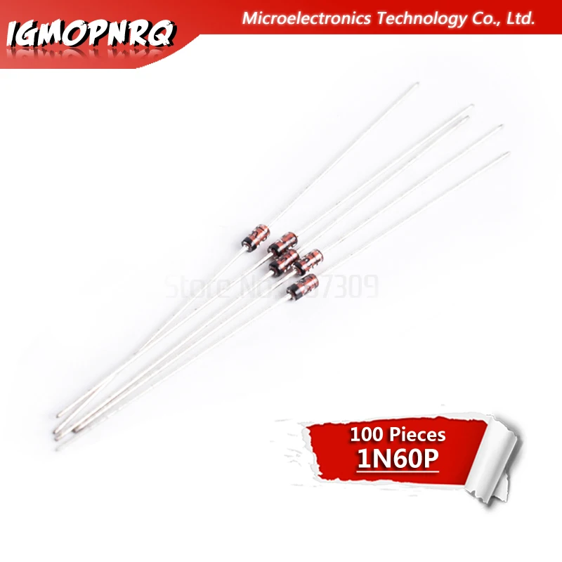 100pcs 1 n60 1 n60p Schottky Germanium Diode TV Radio FM Erkennung Image