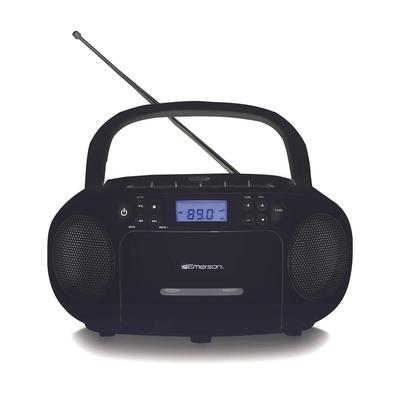 Emerson Portable Cd/Cassette Boombox With Am/Fm Radio