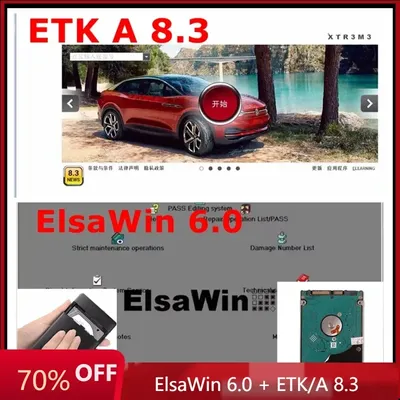 2024 Hot Sale Auto Repair Software Elsawin 6.0 Etka 8.3 Electronic Parts Catalogue Elsa win 6.0 For