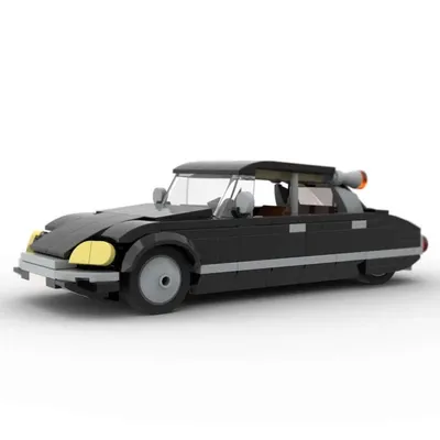 MOC Citroën DS 1971 Car City Car Speed Champion Classic Classic Car Building Blocks Brick Racing