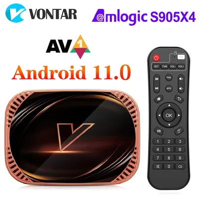 VONTAR X4 Amlogic S905X4 Smart TV Box Android 11 4GB 128G 32GB 64GB Wifi BT AV1 Media Player TVBOX