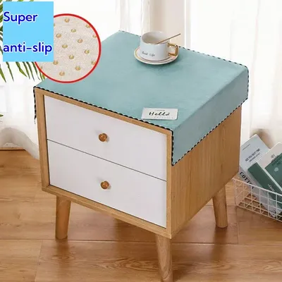 European-Style Bedside Table Cloth Cover - Universal Bedstand Set with Multi-Purpose Towel Cloth and