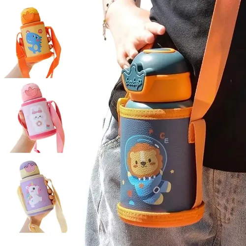 Bouteille Thermos licorne pour enfants de 500ml, bouteille d'eau thermique mignonne pour enfants, tasse Thermos en acier inoxydable pour enfants, tasse d'eau Portable