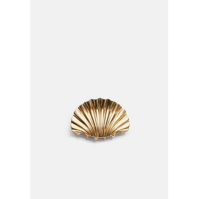 Stradivarius Seashell hair clip Gold OS