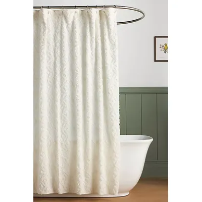 Elsa Cotton Candlewick Shower Curtain
