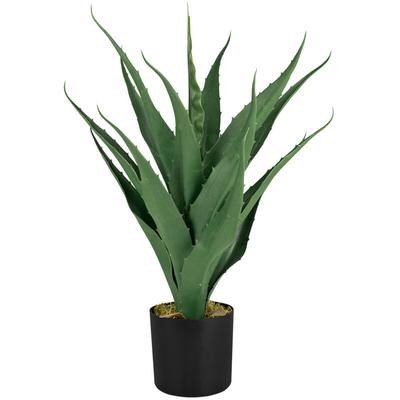 Aloe Vera Pflanze Kunstpflanze Kunstbaum Künstliche Plastik Pflanze im Topf Künstlich Kunst Image