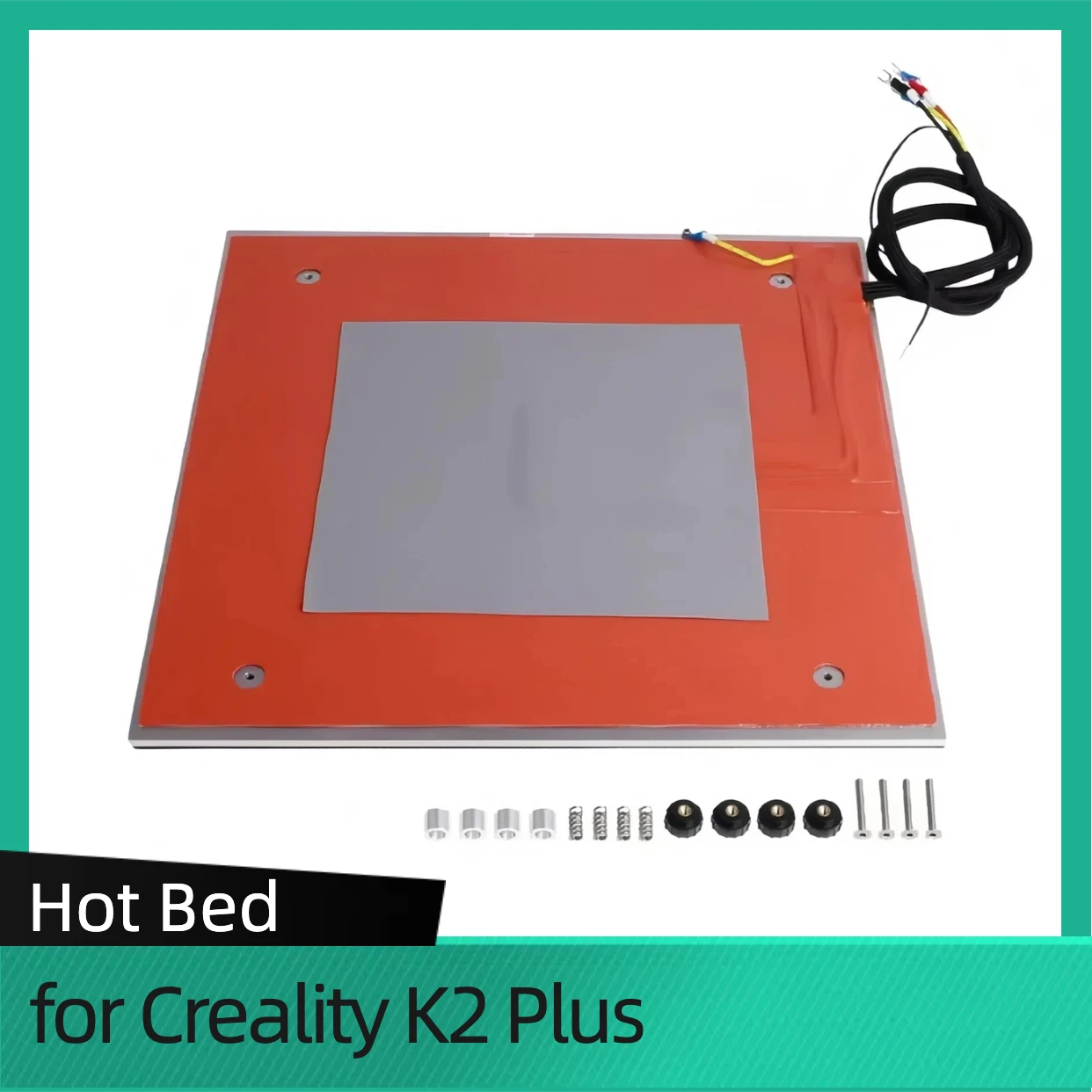 Für Creality K2 Plus beheiztes Druckbett für Creality K2 Hot Bed 3D-Drucker-Zubehör 363 x 366 mm beheiztes Druckbett Image