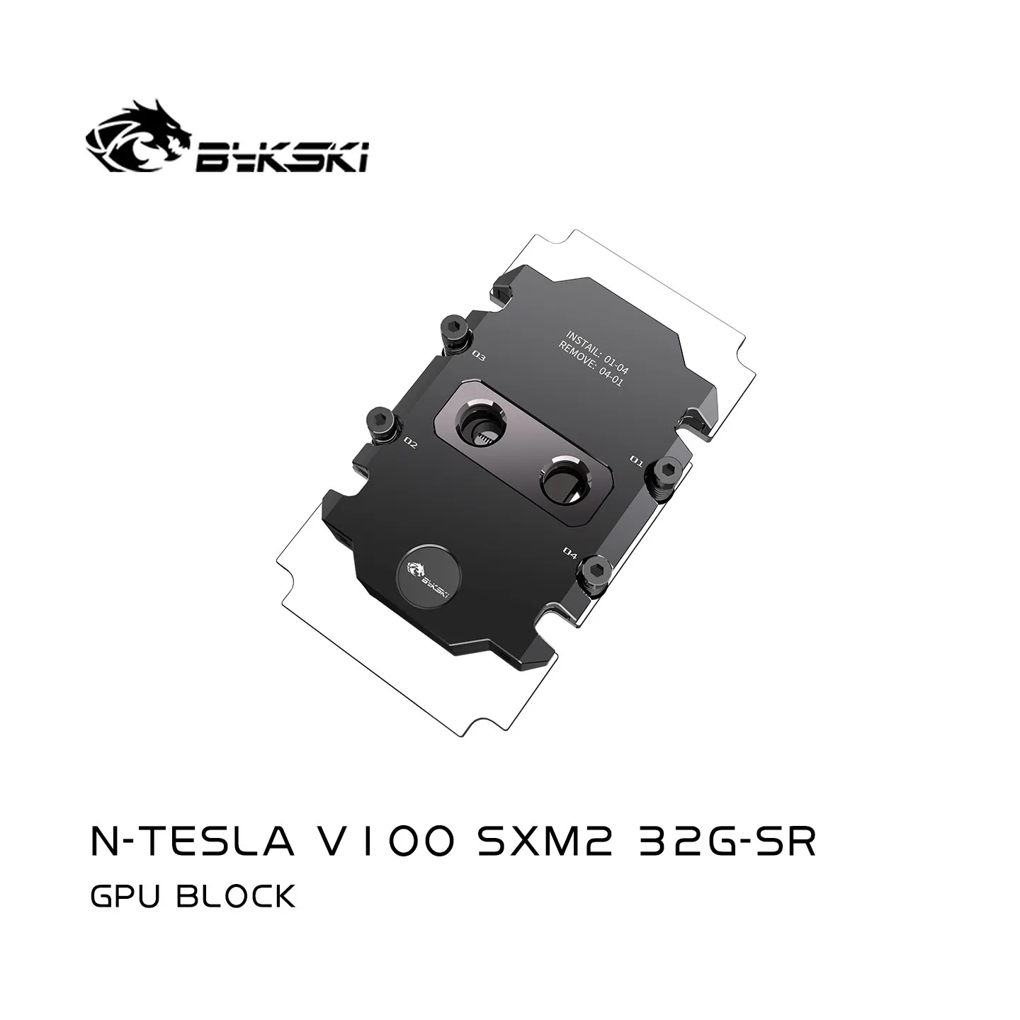 Bykski GPU-Wasserblock für Nvidia Tesla V100 SXM2 Grafikkarte / Vollabdeckung / Vollmetall-Kupfer-Kühler N-TESLA-V100SXM2-32G-SR Image