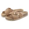 Pantolette ELBSAND "Mule, Sandale, offener Schuh", Damen, Gr. 40, beige, Obermaterial: 100% Rindsleder. Decksohle: 100% Rindsleder. Laufsohle: 100% Synthetik, unifarben, modisch, Schuhe Pantolette, Sommerschuh aus hochwertigem Leder mit weichem...