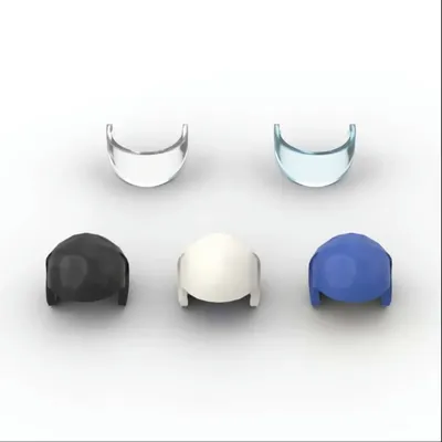 MOC 10PCS 93560 2447 Headwear Pilot Motorrad Helm Bausteine Teil Aviator Ziegel Montieren Partikel Spielzeug Kinder Geschenke Image