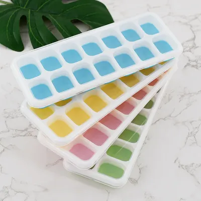 14 Grid Ice Cube Tray Silicone Mold Square Ice Cube Tray Mold Ice Cube Maker Non-toxic Durable Bar Pub Wine Ice Blocks Maker.
