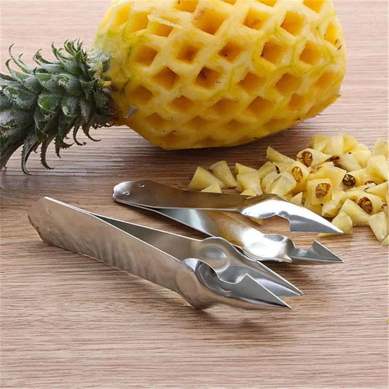 1pc Haushalt Ananas Erdbeere Kürbis Samen Graben Clip Spitze Dreieck Clip Ananas Core Remover Küche Werkzeuge Image