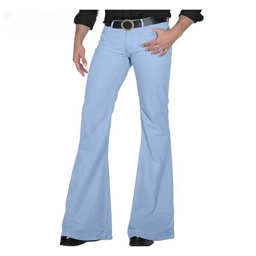 Retro Vintage 1960er Hippie Hose Schlaghosen Hippie Kostüm Herren Halloween Karneval Maskerade Party Abend Musikfestival Pride Parade Erwachsene Hose Ganzjahres Image