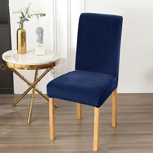 Stuhlhussen für Esszimmerstühle, Stretch-Stuhlhussen für Küche und Esszimmer, abnehmbare und waschbare Stuhlhussen für Zuhause, Hotel, Bankett Image