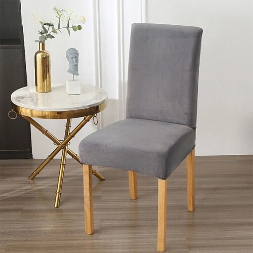 Stuhlhussen für Esszimmerstühle, Stretch-Stuhlhussen für Küche und Esszimmer, abnehmbare und waschbare Stuhlhussen für Zuhause, Hotel, Bankett Image