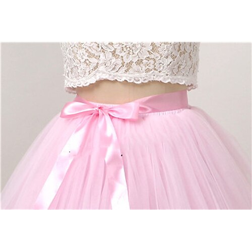 Karneval Reifrock Krinoline Tutu Unterrock 1950er Retro Vintage Kinder Mädchen Maskerade Party-Abendmode Cocktailparty Teegesellschaft Einfaches Karnevalskostüm Verkleiden Image