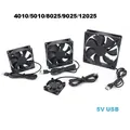 Ventola di raffreddamento senza spazzole 5V Ventilatore USB Case del computer Dispositivo di raffreddamento PBT pressato a olio Radiatore CPU Ventola USB PC Gadget USB J17