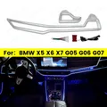 11 colori Console centrale Luce ambientale per BMW X5 X6 X7 G05 G06 G07 Auto LED Interni automobilistici Luci per strumenti penetranti