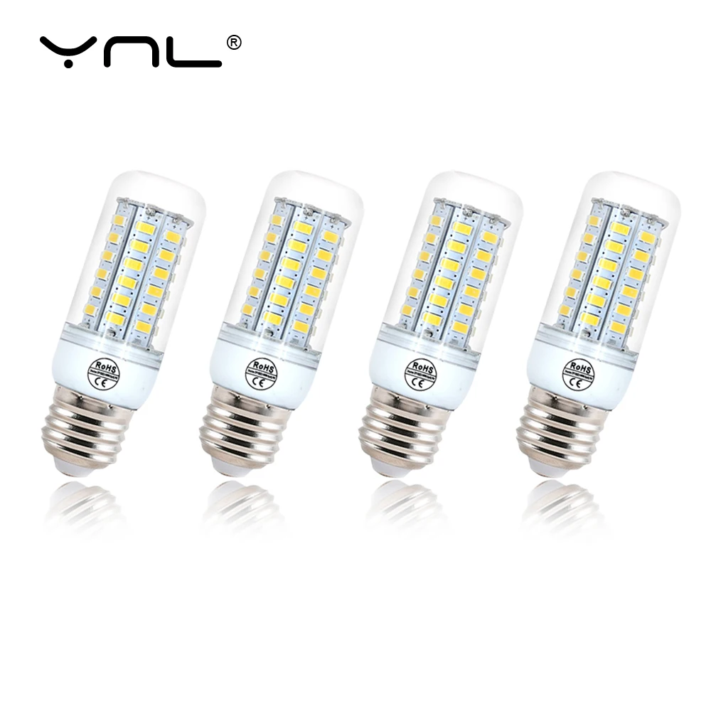 6 pz Lampada LED Lampada E27 220V 240V LED lampadina di mais SMD5730 Lampada lampadine a LED 24/36/48/56/69/72/96LED luci lampadario